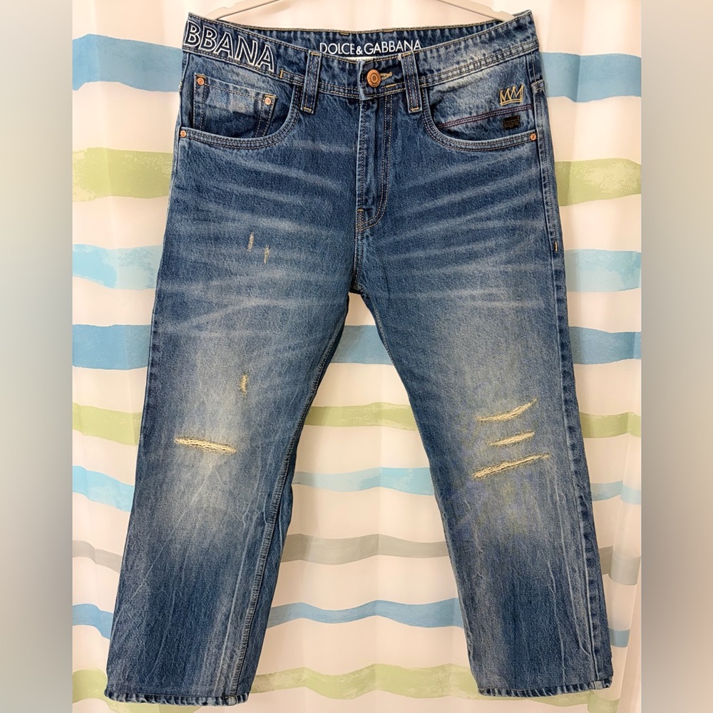 Dolce & Gabbana Jeans Men’s Collection Via San Danmiano 7 Peace Logo Size:34 N94